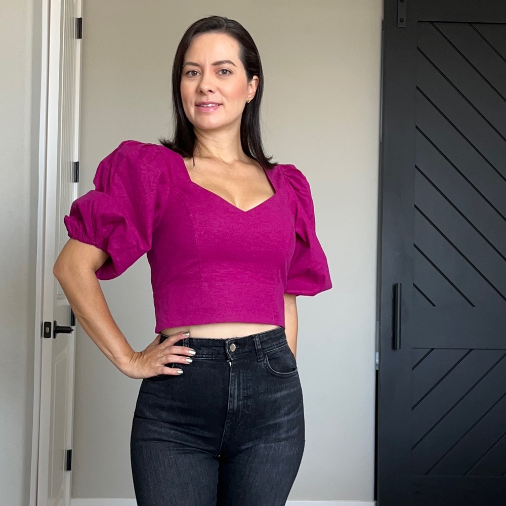 Ballon sleeves blouse